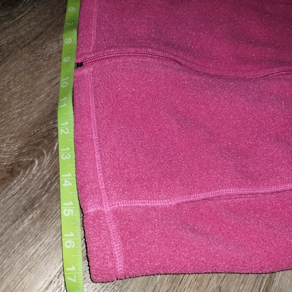 β’L.L. Bean Child Vest Bright Pink Fleece Full Zip Sleeveless Jackets No Size Tag - Picture 15 of 16
